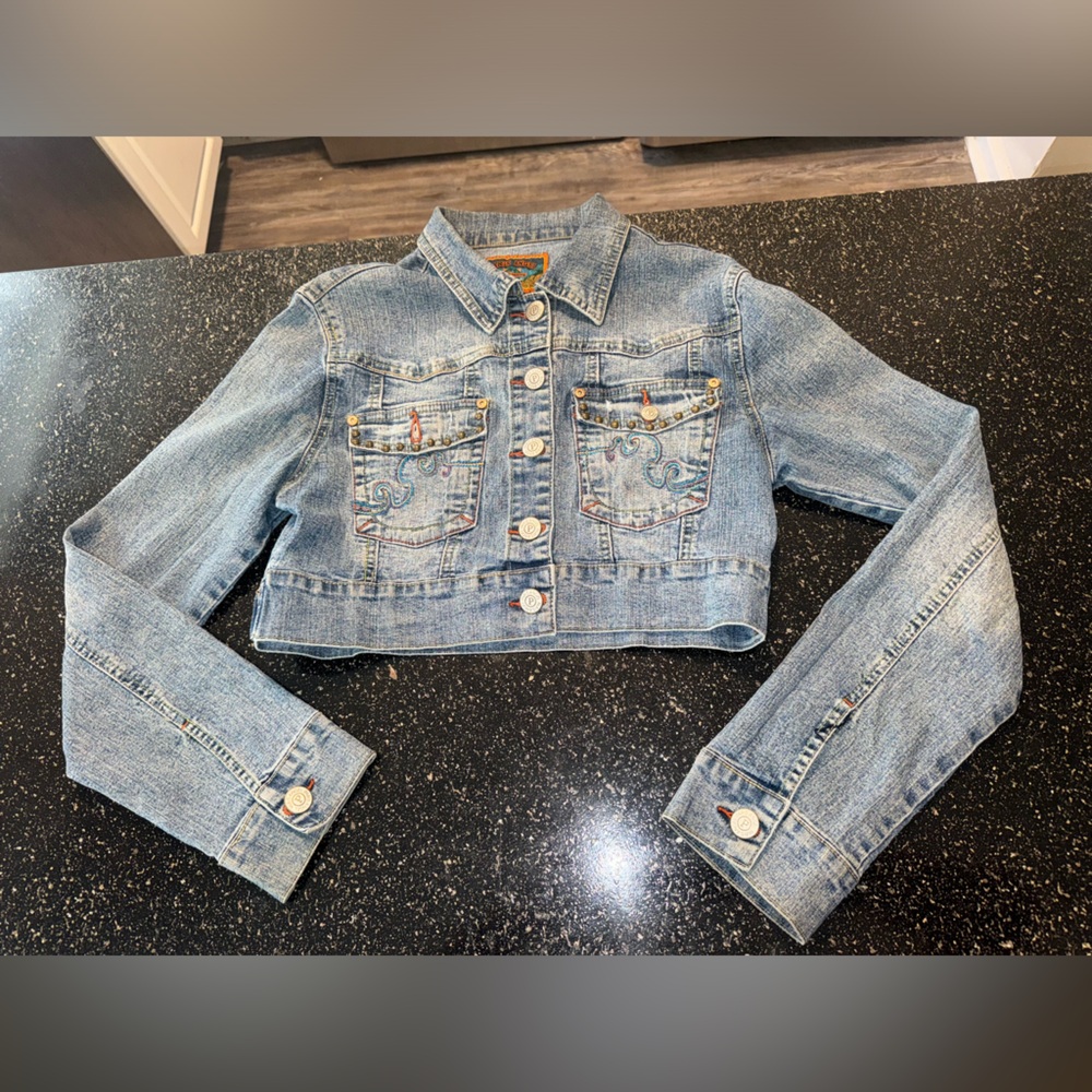 Paris angel Blue Denim Jacket EUC